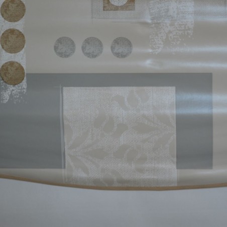 Toile cirée ronde  grande largeur Ø 180