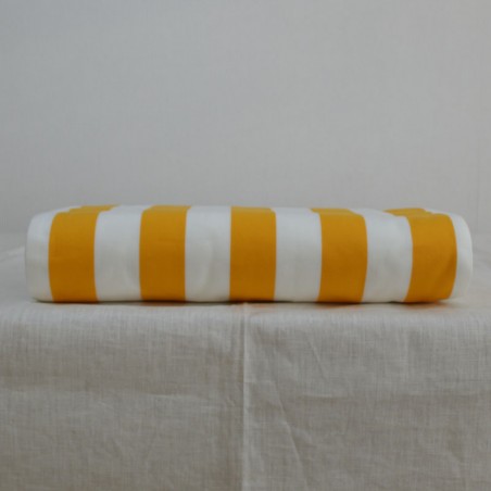Toile à transat en 43 cm avec des rayures jaunes et blanches
