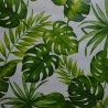 Toile cirée standard en 180 cm de large avec des feuilles vertes pour un esprit "Jungle"
