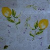 Toile cirée standard en 140 cm au motif provençal avec des citrons