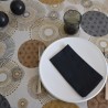 Toile de savoie enduite en 175 cm avec un décor de mandalas