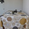 Toile de savoie enduite en 175 cm avec un décor de mandalas