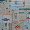 Toile cirée standard en 140 avec des étoiles de mer