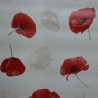 Toile cirée standard en 140 cm de large avec de jolis coquelicots