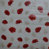 Toile cirée standard en 140 cm de large avec de jolis coquelicots