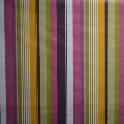 Toile cirée standard en 140, Brice, un bayadère aux rayures multicolores