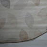 Toile cirée ronde Clarisse, finie par un biais, pour 4 à 6 couverts, avec un motif original et moderne