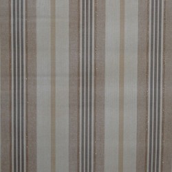 Toile cirée standard en 140 cm de large avec des rayures dans des tons de beige avec des paillettes