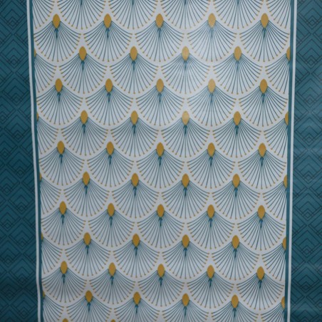 Toile cirée standard en 140 cm de large avec un mélange de motifs originaux et modernes