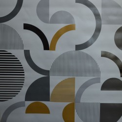 Toile cirée standard avec un mélange de formes géométriques