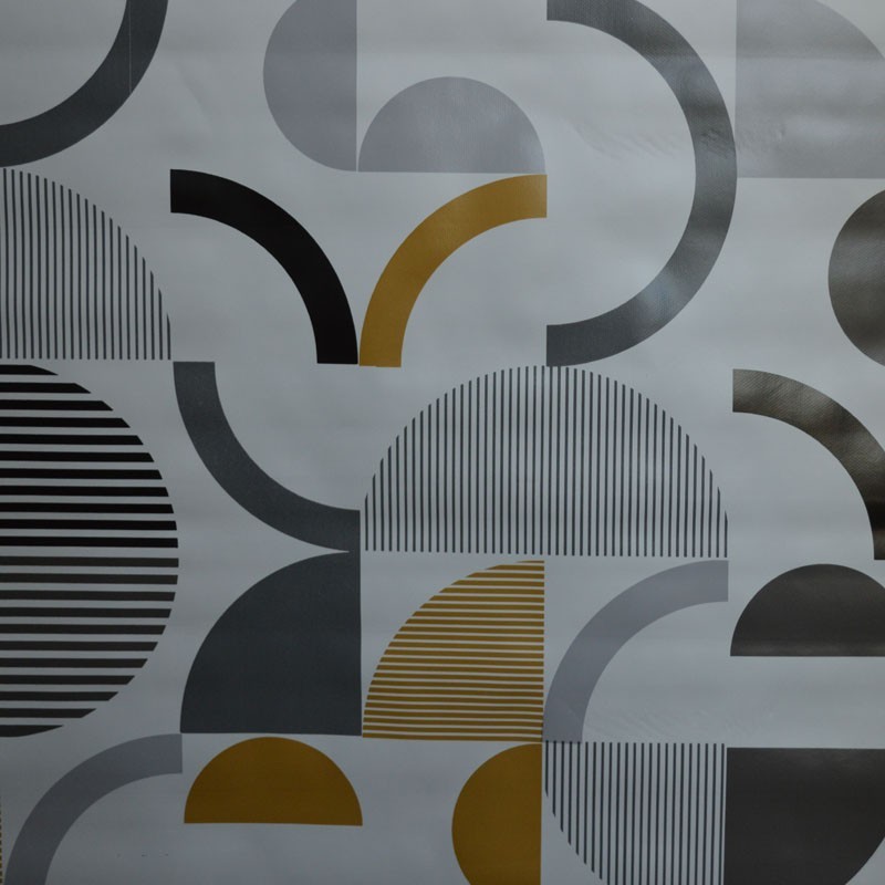 Toile cirée standard avec un mélange de formes géométriques