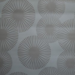 Toile cirée standard avec des ronds beiges