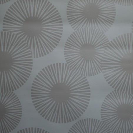 Toile cirée standard avec des ronds beiges