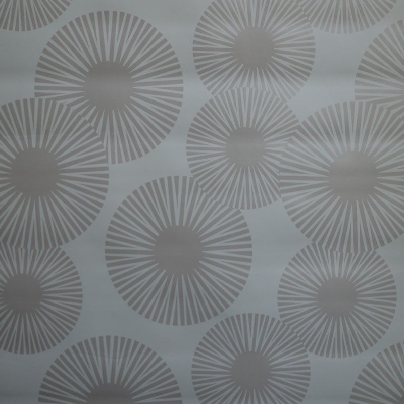 Toile cirée standard avec des ronds beiges