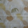 Toile cirée standard en 140 cm de large avec des feuilles de ginkgo sur fond écru