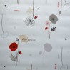Toile cirée au mètre Aurore, en 140 cm de large, un motif subtil de coquelicots pour un aspect chic et sobre sur votre table