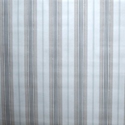 Toile cirée au mètre Nikos, des rayures dans des tons de gris et beige avec des paillettes