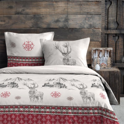 Parure housse de couette 240 X 220 avec 2 taies de 63 X 63 cm, Laponie