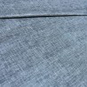 Tissu laminé au mètre Milo anthracite , une nappe grise  texturée au style naturel et chic