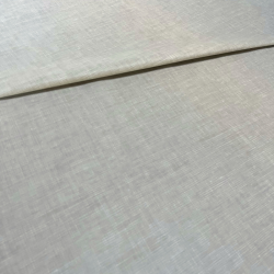 Tissu laminé au mètre Milo beige , une nappe beige clair élégante à effet lin