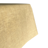 Tissu laminé au mètre Milo jaune, une nappe jaune texturée au style naturel et chic