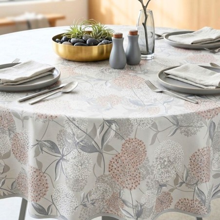 Toile cirée ronde 160 cm. Imperméable, facile d’entretien et résistante au quotidien.