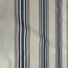 Tissu enduit rayé bleu - Dralon traité Téflon anti-UV