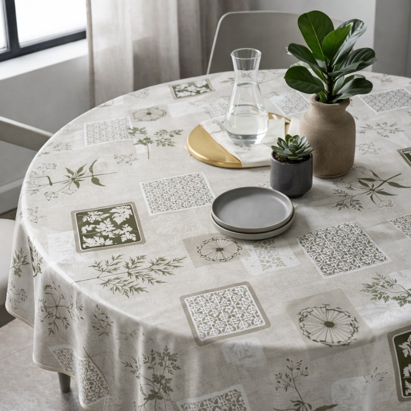 Toile cirée ronde Ø 175 Jacques