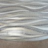 Toile cirée ronde Ø 175 Ondine : un motif graphique aux lignes ondulées