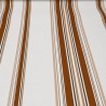 Toile cirée Rayures caramel et beige