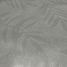 Toile cirée Branches végétales taupe et beige