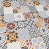 Toile cirée Carreaux carreaux de ciment multicolores