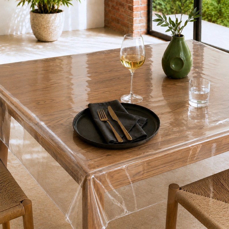 Nappe cristal transparente