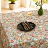 Tissu enduit floral coloré