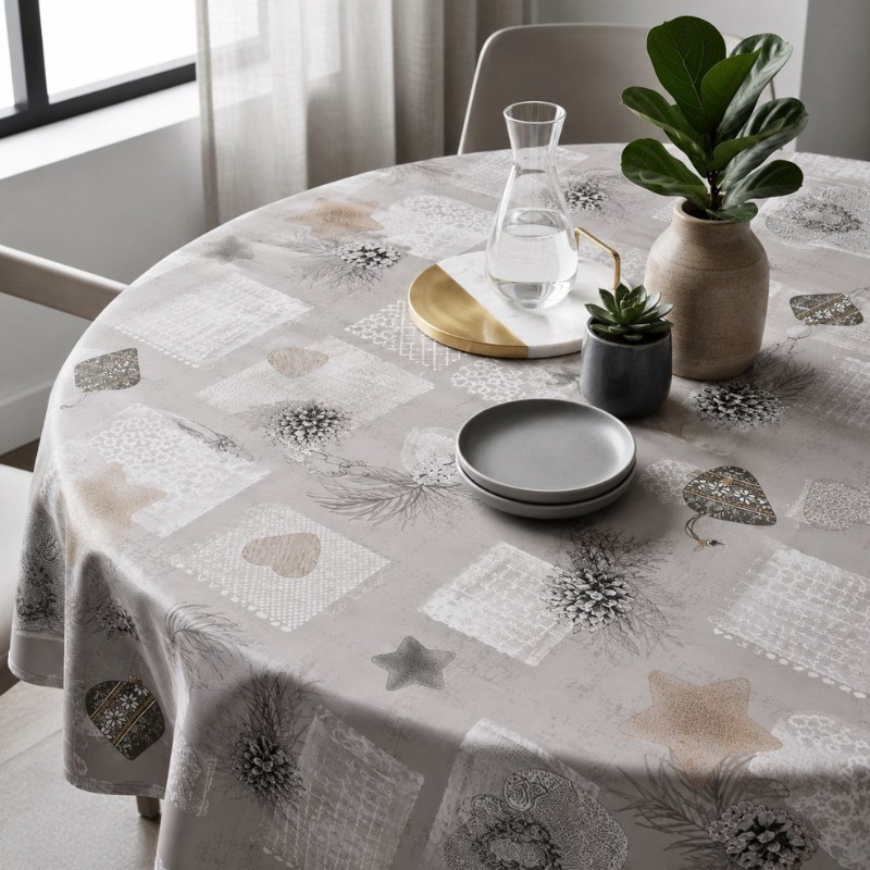 Toile cirée ronde