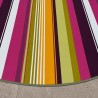 Toile cirée à rayures multicolores