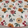 Toile cirée motif floral multicolore