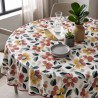 Toile cirée motif floral multicolore
