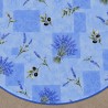 Toile cirée ronde Ø 160 Graziella, aux bouquets de lavande