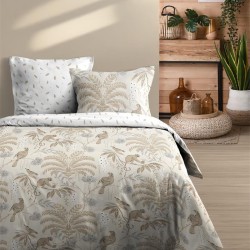Parure de lit 100% coton 57 fils, avec 2 taies 63x63 cm