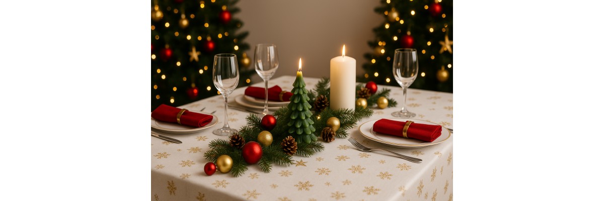 Nappes et tissus de Noël – Ambiance festive et élégante