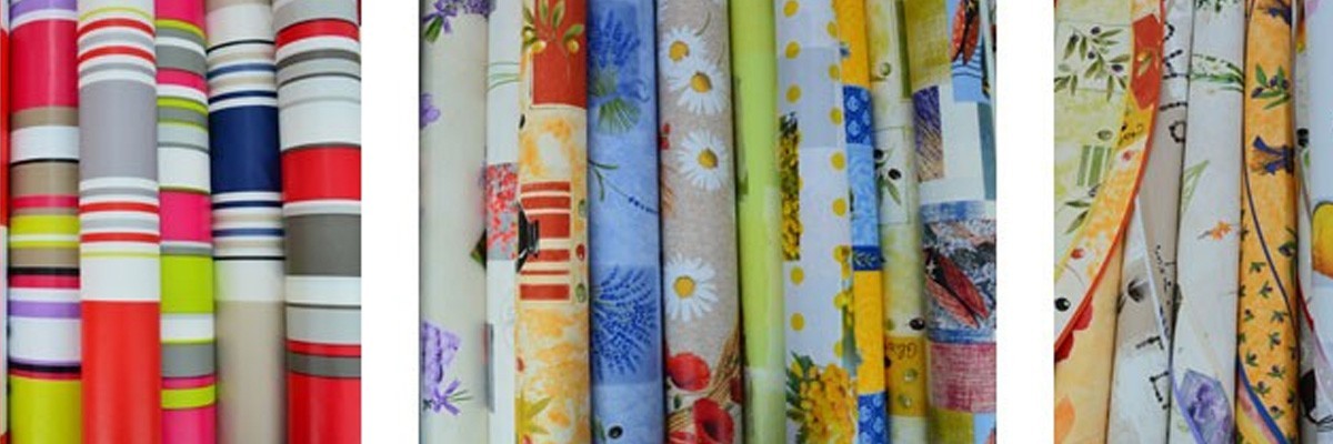 Toiles cirées au mètre en grande largeur – nappes & déco